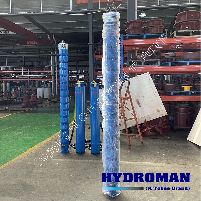 Submersible well pump for mining water